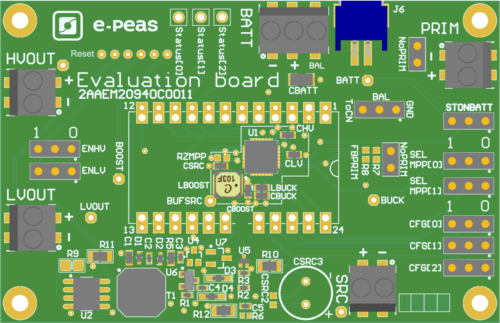 Evaluation board 20940 thermal-energy-harvesting
